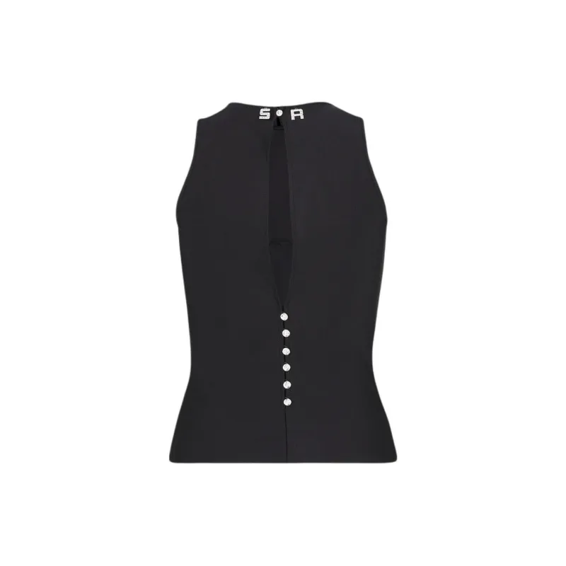 Sonia Rykiel Bustier detail Open back Tank Top-1