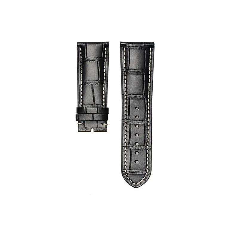 Gangjue Longines Compatibility Watch Band Genuine Leather Material-0