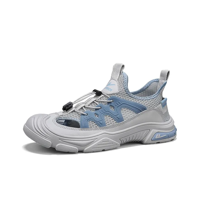 Warrior River Trekking Shoes Wear resistant, Lightweight, Breathable, And Non slip. Beach Sandals Men's Dark Gray Blue-2