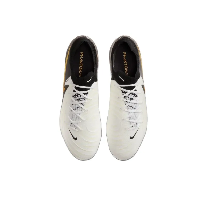 Nike Phantom GX HG Rubber Short Studs Cushioned Anti Slip And Wear Resistant Lightweight Soccer Shoes Men's Black White-3