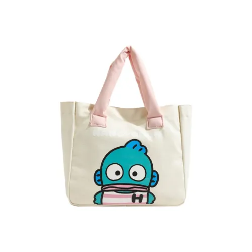 Sanrio Hangyodon Shoulder Bags Off White Half-Fishman