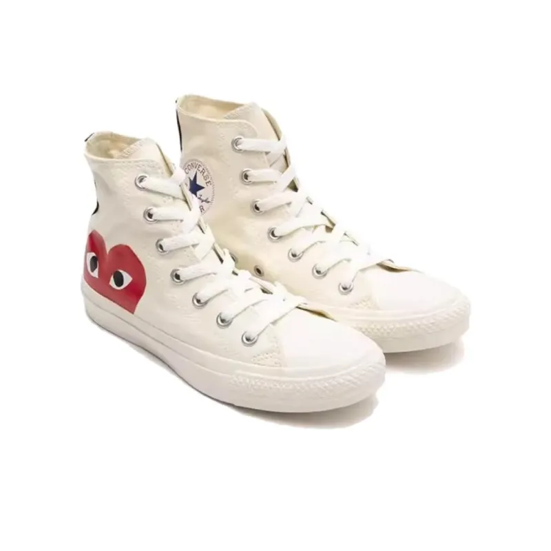 Converse Comme Des Garçons Play X Chuck Taylor All Star High 'Half Logo Milk'-3