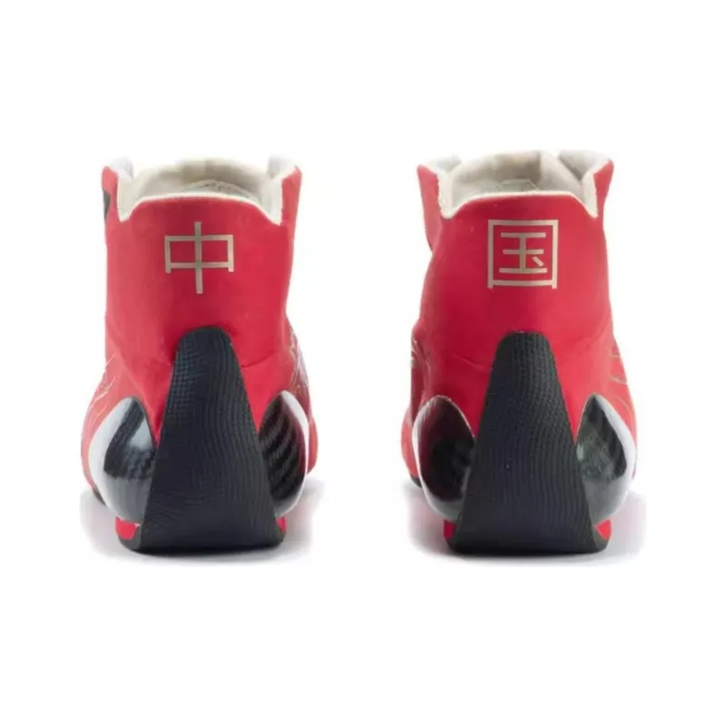 PUMA Slip Resistant Mid Top Casual Shoes Men's Red Gold-4