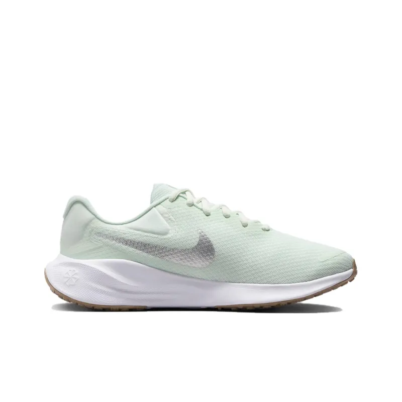 Nike Women's Revolution 7 Wide 'Barely Green Metallic Silver'-1