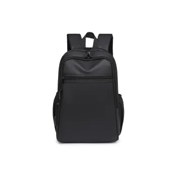 KINGSONS PU Backpack Men's Gray/Black/Green