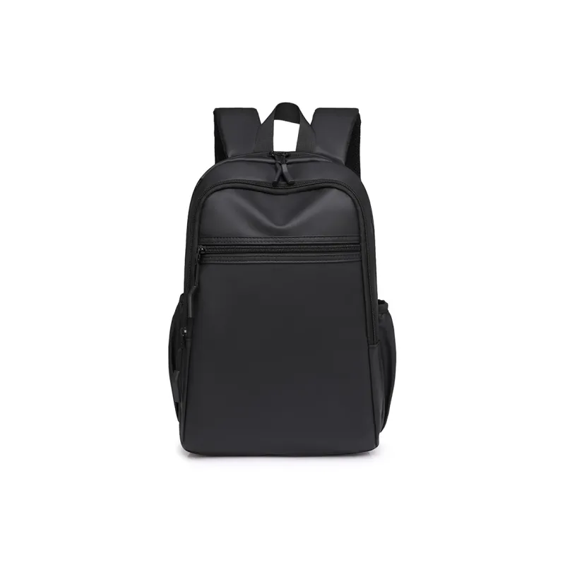 KINGSONS PU Backpack Men's Gray/Black/Green-6