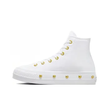 Converse Chuck Taylor All Star Studded Lift Platform 'White Gold' Women's