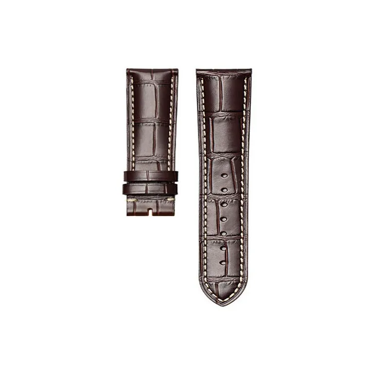 Gangjue Longines Compatibility Watch Band Genuine Leather Material-4