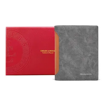 CNOLES Synthetic Leather Wallet Men's Gray