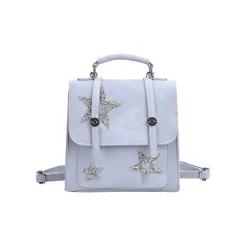 MINLUBAOLUO PU Portable One Shoulder Backpack Women's