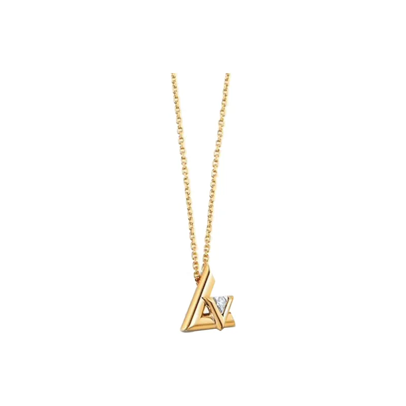 LOUIS VUITTON 18K Gold Necklaces Unisex-1
