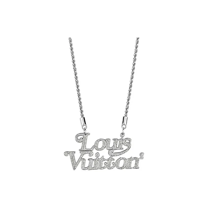 LOUIS VUITTON X Nigo Squared Strass Necklace-0