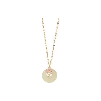 NAME.S Hetian Jade Necklaces Women's Pale Greenish-White Jade