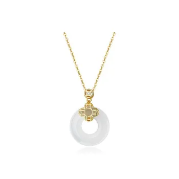 Asia Star Chalcedony Jade Necklaces Women's