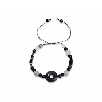Muyan Colored Glaze Pine Smoke Into Stone Bracelet Women's
