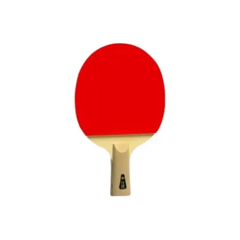 DOUBLEFISH Ping Pong Paddles Unisex 3 Layers Solid Wood+2 Layers Carbon Fiber Red