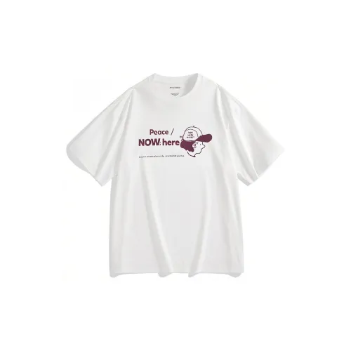 PEACEBIRD MEN T-Shirts Men White 1 Wide Style