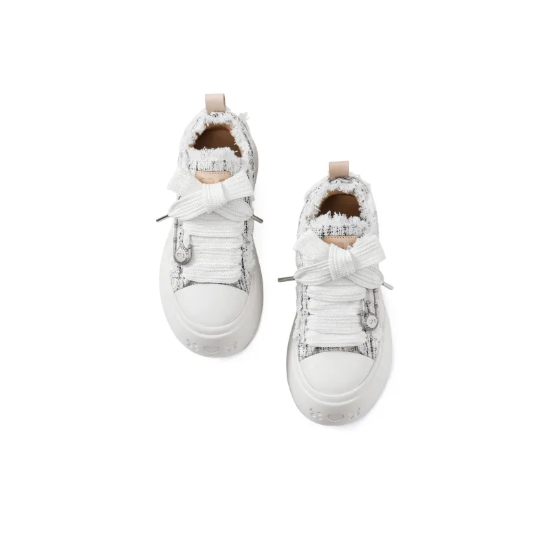 SOAP OPERA Basic Collection Skateboard Shoes Unisex Low Top White/Gray-4