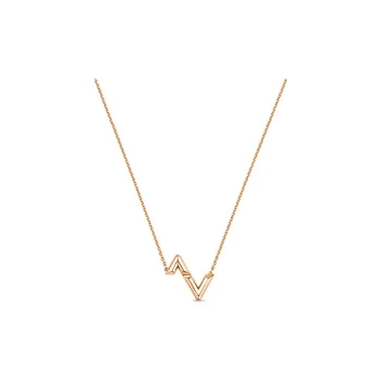 LOUIS VUITTON Lv Volt Upside Down Pendant Pink Gold
