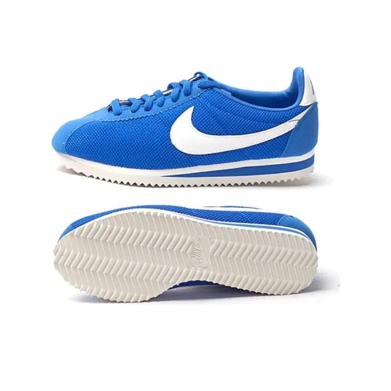 Nike Classic Cortez Nylon Gym Blue White Gum Light Brown-4