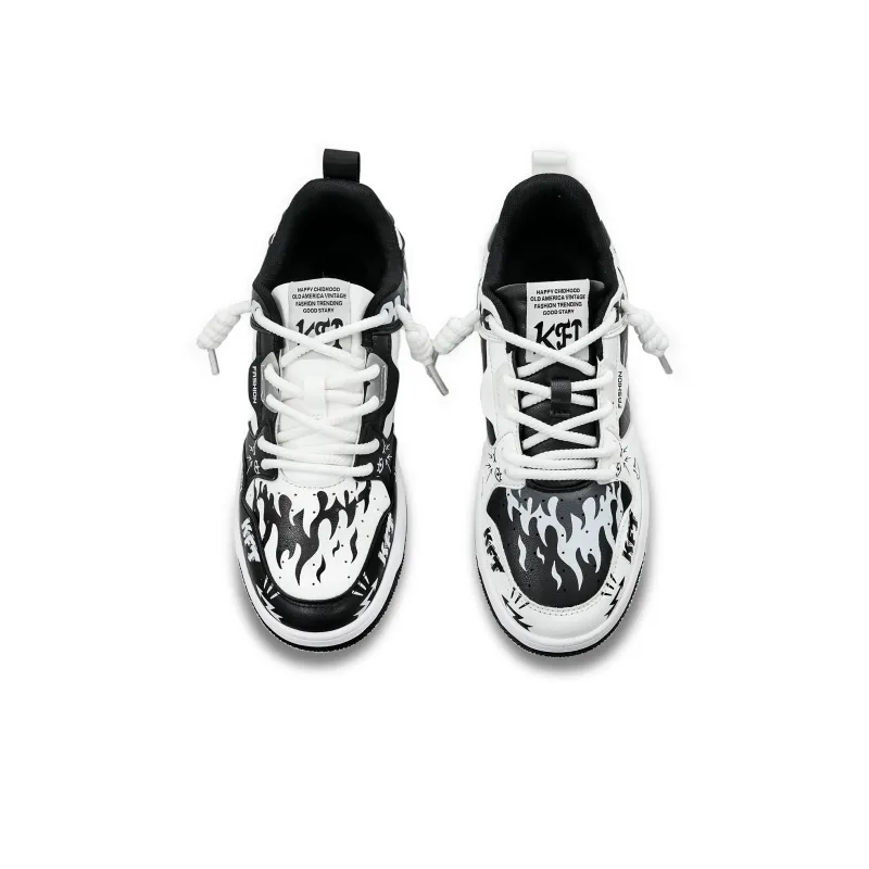 KFT Anti Slip Wear Resistant Low Top Skateboard Shoes Unisex-25