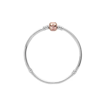 Pandora Moments Snake Chain Bracelet With Rose Clasp