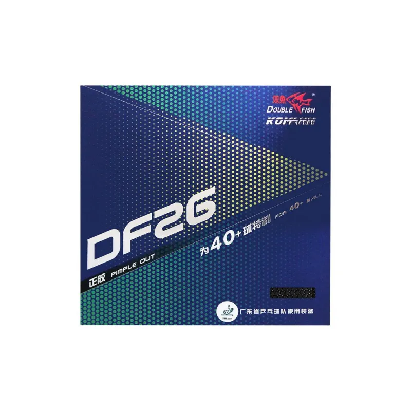DOUBLEFISH DF16 Table Tennis Rubbers Rubber Inverted Rubber All Compatibility Advanced Model, Adults Red/Black-6