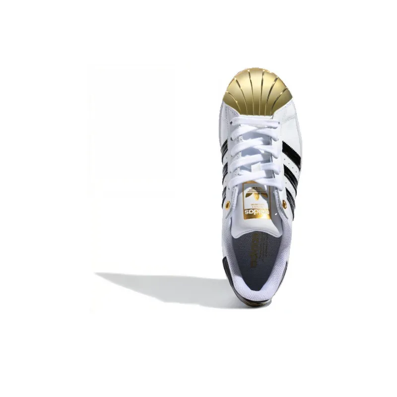 adidas originals Superstar White Gold Metallic Women's-4