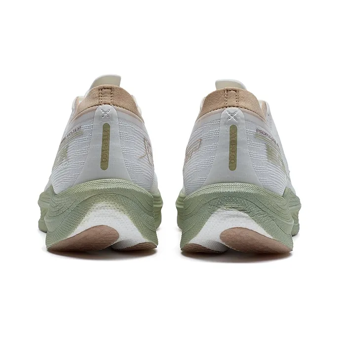 XTEP 160X 5.0 Support Wear Resistant Low Top Running Shoes Men's Sail White/Stone Moss Green-3