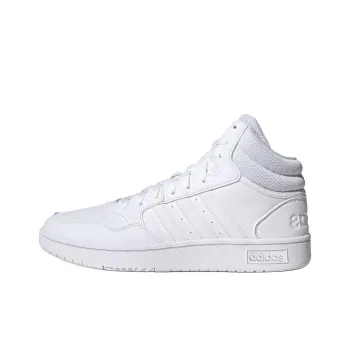 Adidas Neo Hoops 3.0 MID Durable Breathable Mid-Top Skateboard Shoes Men's White