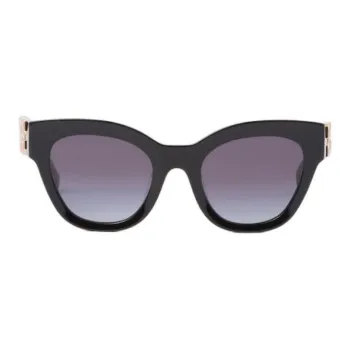MIU MIU Irregular Shape Sunglasses Women's Black