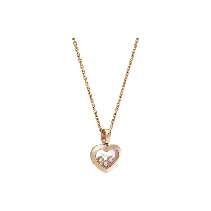 Chopard 18kt Rose Gold Happy Diamonds Icons Pendant Necklace-2