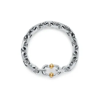 TIFFANY & CO. 1838® 18K Gold Bracelets Unisex Silver
