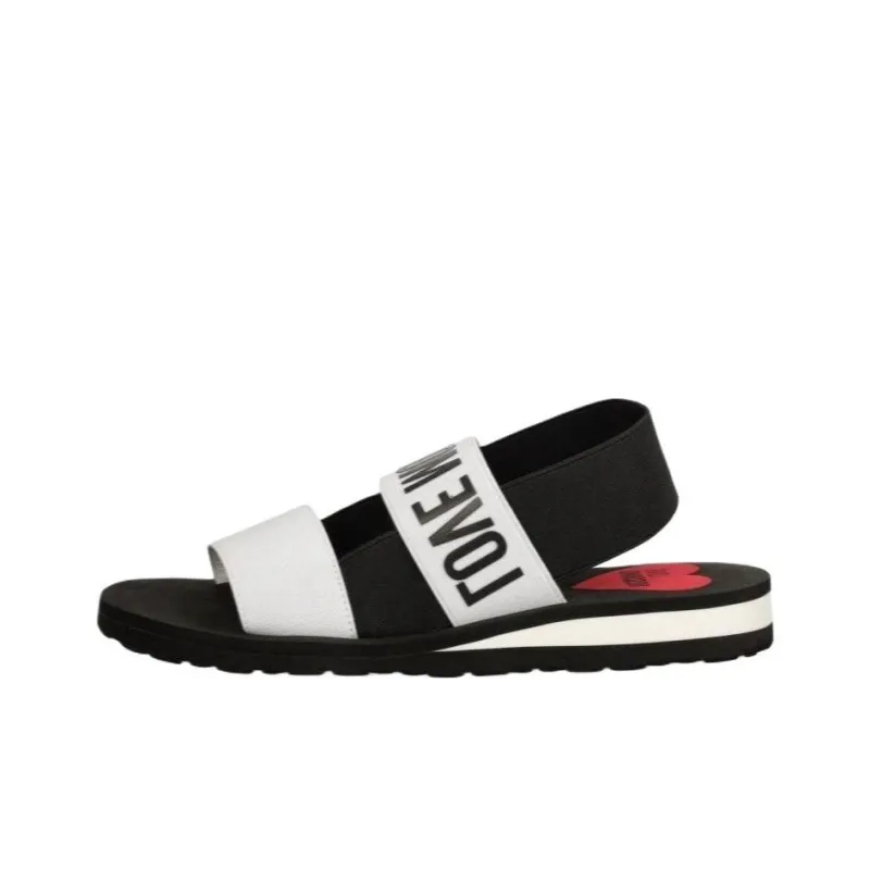 LOVE MOSCHINO Casual Sandal Women's White Black-0