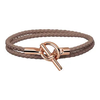 HERMES Calfskin Bracelets Unisex