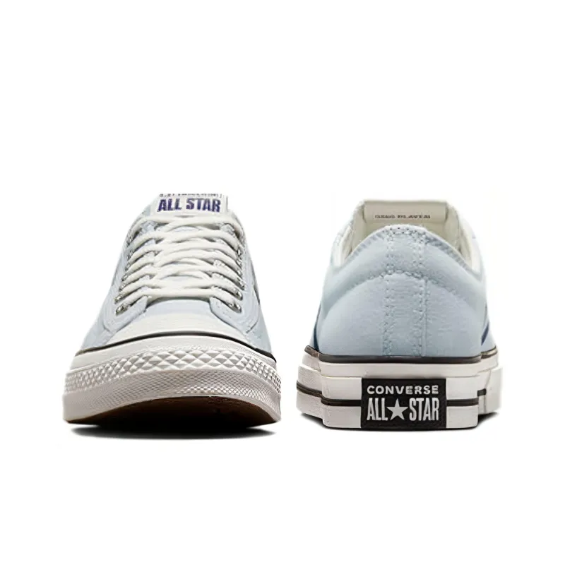 Converse Star Player 76 Sport Remastered Abrasion Resistant Shock Absorbers Low Top Canvas Shoes Unisex Blue White-3