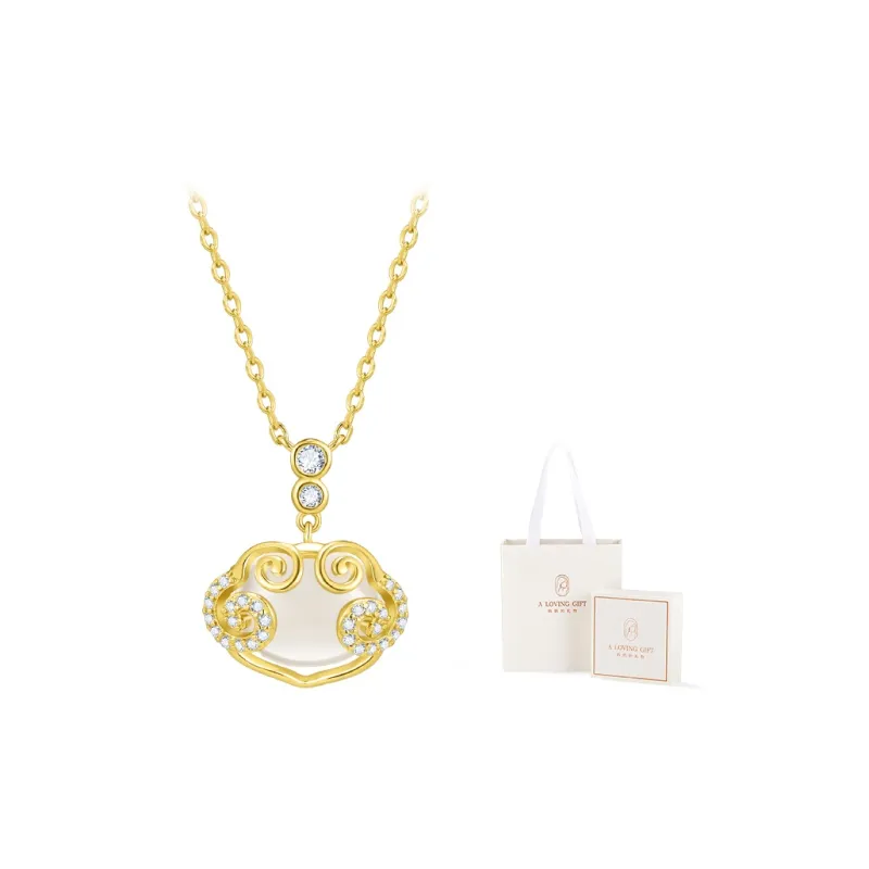 Mom's Gift Chalcedony Jade Necklaces Women's-2