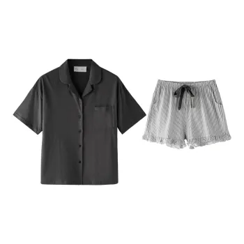 Meonsill Pajama Set Women's Gray