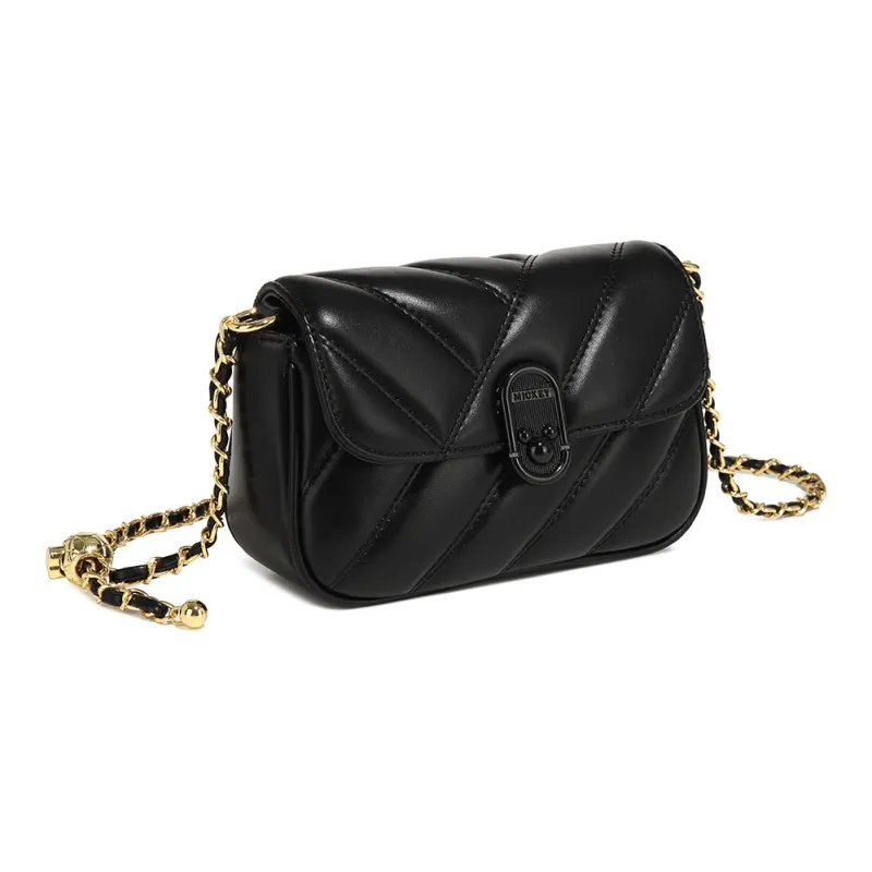 Disney Minnie Series PU Shoulder Bag, Crossbody Bag Women's Ecru/Night Black-8