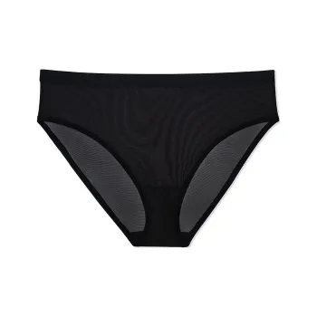 Victoria's Secret PINK CURVY COUTURE Sheer Mesh Hih Lg Bf Panty/Black Underpants Women's 1 Pack Black