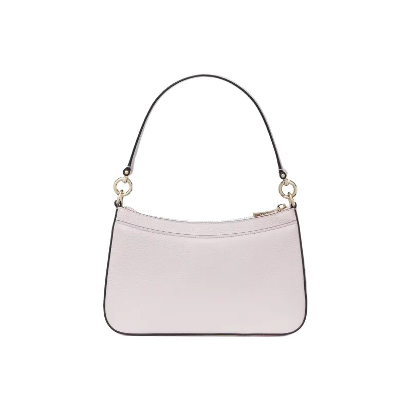 Kate Spade Hudson Litchi Grain Leather Portable Crossbody Bag, Shoulder Bag Women's Glitter Pink-2