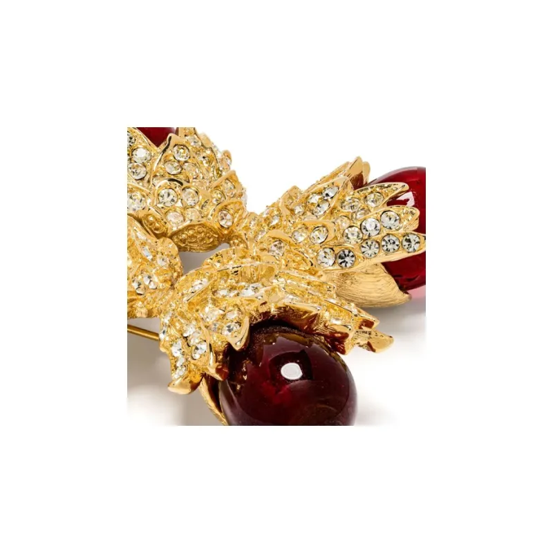 Kenneth Jay Lane Pre owned Gem embellished Brooche-1