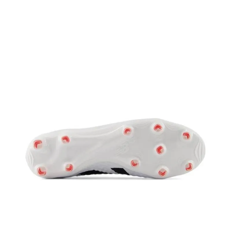 New Balance Tekela V4 FG Firm Ground Cushioning, Wear Resistant Soccer Shoes Men's White-4