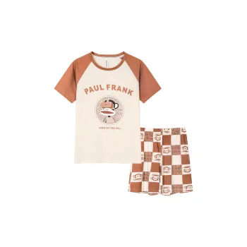 PAUL FRANK Pajama Set Women's Brick Red Apricot
