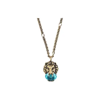 GUCCI Metal Necklaces Unisex Gold