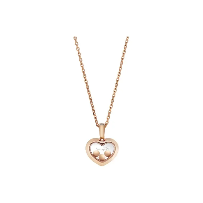 Chopard 18kt Rose Gold Happy Diamonds Icons Pendant Necklace-1