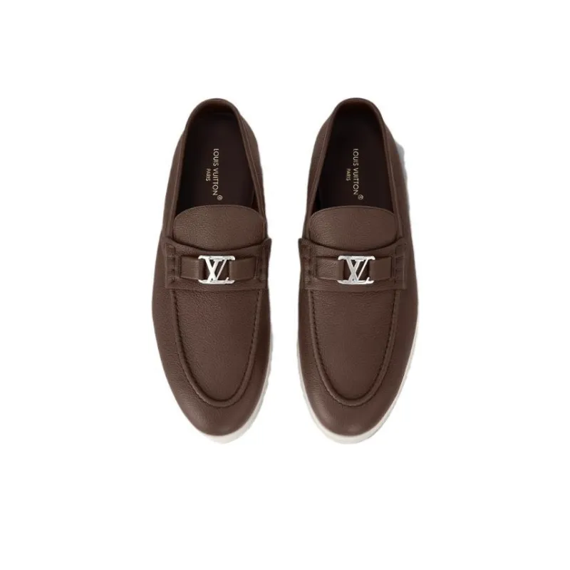 LOUIS VUITTON Estate Loafers Men's Brown-3