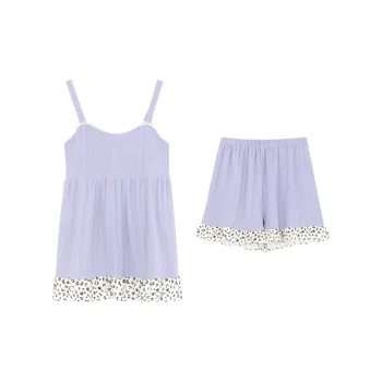 The Story Of The Flower Season Pajama Set Women's Light Purple