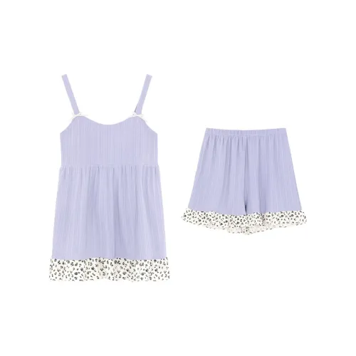 The Story Of The Flower Season Pajama Set Women's Light Purple
