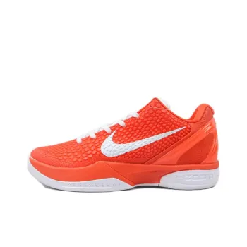 Nike Zoom Kobe 6 Cushioned Slip Resistant Low Top Basketball Shoes Men's Orange White